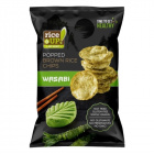 Rice Up bio puffasztott barnarizs chips - wasabi 60g 