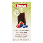 Torras gluténmentes étcsokoládé steviával - erdei gyümölcs 125g 