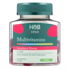 Holland & Barrett Gyermek 3+ Multivitamin gumivitamin - eper ízű 30db 