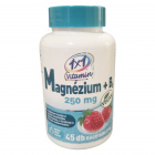 1x1 Vitamin Magnézium + B6 250mg eper ízű rágótabletta 45db 